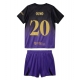Barcelona Dani Olmo #20 Bortedraktsett Barn 2026-27 Kortermet (+ Korte bukser)